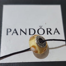 Load image into Gallery viewer, Pandora Retired Pale Orange Flowers for You Murano Glass Bead - 790645