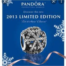 Load image into Gallery viewer, Pandora 2013 Black Friday LE Let It Snow Charm Sterling Silver 791200