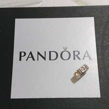 Load image into Gallery viewer, Pandora Trinity Champagne CZ Spacer Sterling Silver Champagne CZ 790368CCZ