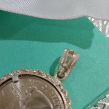 Load image into Gallery viewer, Sterling Silver Framed South Carolina State Quarter Pendant 925