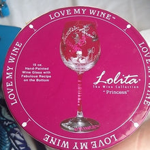 Load image into Gallery viewer, Lolita PRINCESS Hand Painted 15 oz. Wine Glass