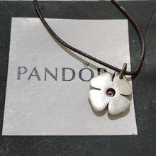 Load image into Gallery viewer, Pandora Flower Sterling Silver Clasp Opener with Pink Zirconia - 890000pcz