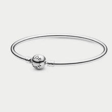Load image into Gallery viewer, Pandora Sterling Silver Bangle Bracelet SMALL 6.7"