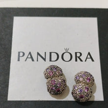 Load image into Gallery viewer, Pandora Retired Sterling Silver Cosmic Stars Set Of 2 Clips, 791286cfpmx