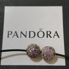 Load image into Gallery viewer, Pandora Retired Sterling Silver Cosmic Stars Set Of 2 Clips, 791286cfpmx