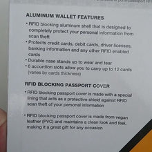 Load image into Gallery viewer, RFID Blocking Wallet & Passport Cover Set, Tropical Birds