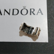 Load image into Gallery viewer, Pandora Sterling Silver with 14K Gold +Diamond Double Heart Clip - 790382D