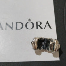 Load image into Gallery viewer, Pandora Retired Sterling Silver Hypnotize Clip with Onyx. - 790560ON