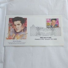 Load image into Gallery viewer, Postal Stamps "Elvis Presley" First Day of Issue, Set of 6 + Framed Print 1993