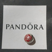 Load image into Gallery viewer, Pandora Sterling Silver Belle's Enchanted Rose Disney Princess Charm 791575en09