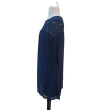 Load image into Gallery viewer, A.U.W. Navy Blue Lace Baby doll Dress, size 4