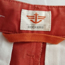 Load image into Gallery viewer, Dockers Men's Straight Fit Chino Pants, Rust, size 29x30