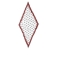 Load image into Gallery viewer, Coach 662 Ladybug Print Silk Diamond Scarf, Chalk/Red