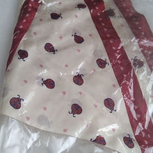 Load image into Gallery viewer, Coach 662 Ladybug Print Silk Diamond Scarf, Chalk/Red