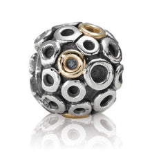 Load image into Gallery viewer, Pandora Retired Sterling Silver with 14K Gold Oh! Bead - 790325