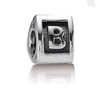 Load image into Gallery viewer, Pandora Triangular Letter B Charm ALE 925 Sterling Silver 790323B
