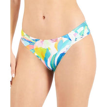 Load image into Gallery viewer, La Blanca Women's Multi Color Printed Stretch Ruched-Side Lined Bikini Moderate wild tropics, size 8