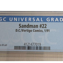 Load image into Gallery viewer, D.C. Vertigo Comics Sandman #22 CGC Graded 9.6 Gaiman WP