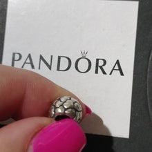 Load image into Gallery viewer, Pandora Sterling Silver 7" Snakechain Starter Bracelet + Lotsa Love Charm 790174