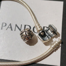 Load image into Gallery viewer, Pandora Sterling Silver 7" Snakechain Starter Bracelet + Lotsa Love Charm 790174