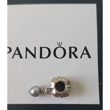 Load image into Gallery viewer, Pandora Bloom Gray Pearl Dangle Ster Silver Bloom w Gray Pearl Dangle - 790497GP