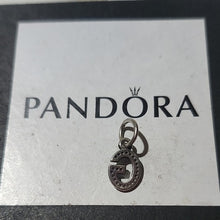 Load image into Gallery viewer, Pandora Sterling Silver Initial G Pendant with Clear Zirconia 791319CZ