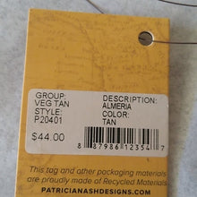 Load image into Gallery viewer, Patricia Nash P20401 ALMERIA Leather Credit Card Wristlet RFID-Tan