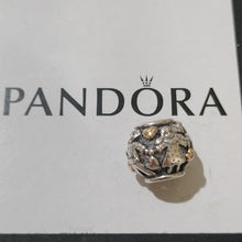 Load image into Gallery viewer, Pandora Retired Sterling Silver and 14K Gold Family Forever Charm - 791040