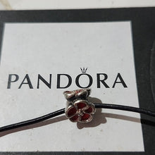 Load image into Gallery viewer, Pandora Sterling Silver Red Poppy Bead Charm 790897en07
