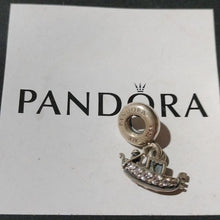 Load image into Gallery viewer, Pandora Sterling Silver Gondola Dangle Travel Bead with Clear Zirconia -791143cz