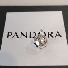 Load image into Gallery viewer, Pandora Sterling Silver Surrounded by Love Charm with Pink Zirconia - 791196pcz