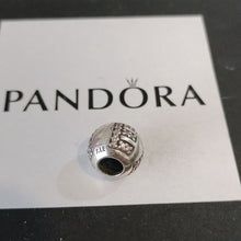 Load image into Gallery viewer, Pandora Sterling Silver Surrounded by Love Charm with Pink Zirconia - 791196pcz