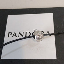 Load image into Gallery viewer, Pandora Sterling Silver Surrounded by Love Charm with Pink Zirconia - 791196pcz