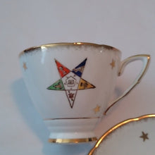 Load image into Gallery viewer, Royal Stafford Masonic Order of the Eastern Star OES Teacup + Saucer Bon…