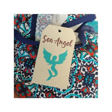 Load image into Gallery viewer, SEA ANGEL Surplice One-piece Swimsuit, Blue, size Small