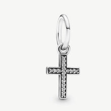 Load image into Gallery viewer, Pandora Sparkling Cross Charm Sterling Silver 791310cz