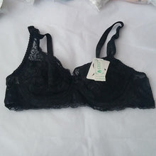 Load image into Gallery viewer, GYCL Classic Ultrathin Underwire Push Up 3/4 Lace Bra, Black, Size Large 38B