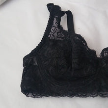 Load image into Gallery viewer, GYCL Classic Ultrathin Underwire Push Up 3/4 Lace Bra, Black, Size Large 38B