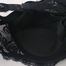 Load image into Gallery viewer, GYCL Classic Ultrathin Underwire Push Up 3/4 Lace Bra, Black, Size Large 38B