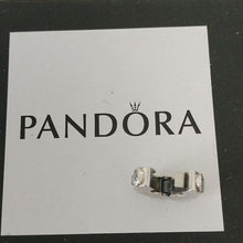Load image into Gallery viewer, Pandora Sterling Silver Geometric Shapes Clip w/ CZ 798463c01