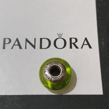 Load image into Gallery viewer, Pandora Retired Lime Flowers for You Murano Glass Bead - 790648