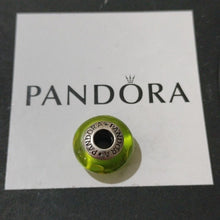 Load image into Gallery viewer, Pandora Retired Lime Flowers for You Murano Glass Bead - 790648