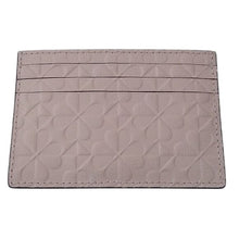 Load image into Gallery viewer, Kate Spade NY Hallie Clover Embossed Small Slim Card Case, Peachpuff