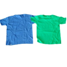 Load image into Gallery viewer, Disney FROZEN Olaf Tees T-Shirts Set of 2, Blue + Green, Size 4