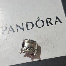 Load image into Gallery viewer, Pandora Retired Sterling Silver and 14K Gold Pandora's Box Bead - 791019
