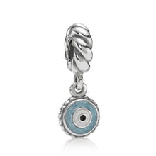Load image into Gallery viewer, Pandora Retired Sterling Silver Blue Eye Enamel Dangle - 790529EB