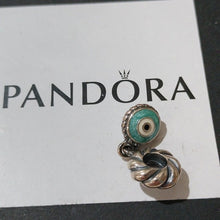 Load image into Gallery viewer, Pandora Retired Sterling Silver Blue Eye Enamel Dangle - 790529EB