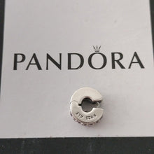 Load image into Gallery viewer, Pandora Sterling Silver Shining Elegance Clip with Pink Zirconia 791817pcz