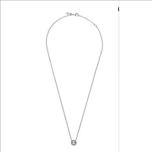 Load image into Gallery viewer, Pandora Timeless Sterling Silver Round Sparkle CZ Halo Necklace 396240cz-45