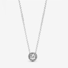 Load image into Gallery viewer, Pandora Timeless Sterling Silver Round Sparkle CZ Halo Necklace 396240cz-45
